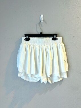 Amazon Women's Cream Layered Athletic Skort
